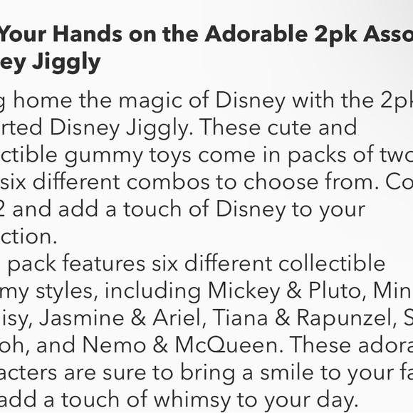 Disney Jigglies | Minnie Mouse, Daisy, Tiana, Rapunzel Stretchy Squishy Toys - Picture 8 of 8